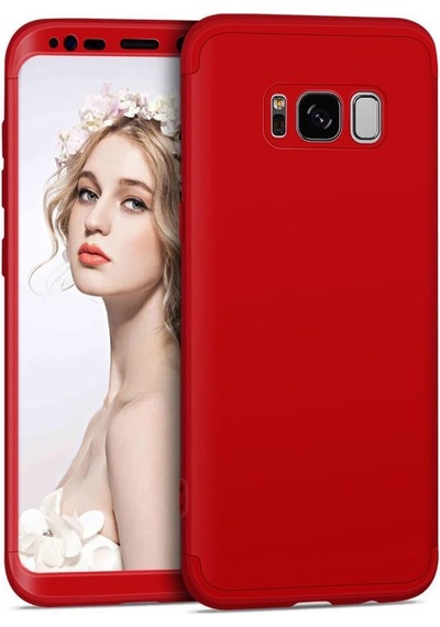 Ceponya Samsung Uyumlu Galaxy S8 Plus Kılıf Kamera Korumalı 360 Tam Koru