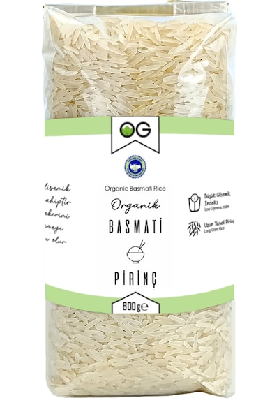 Organik Basmati Pirinç 800 Gr