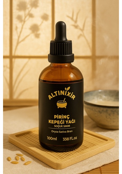 Pirinç Kepeği Kabuğu Yağı Soğuk Sıkım 100ml