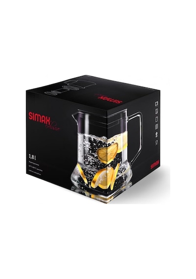 Sımax Look Süzgeçli Cam Demlik 1,8 L Borosilikat Cam Metal Süzgeçli Dayanıklı