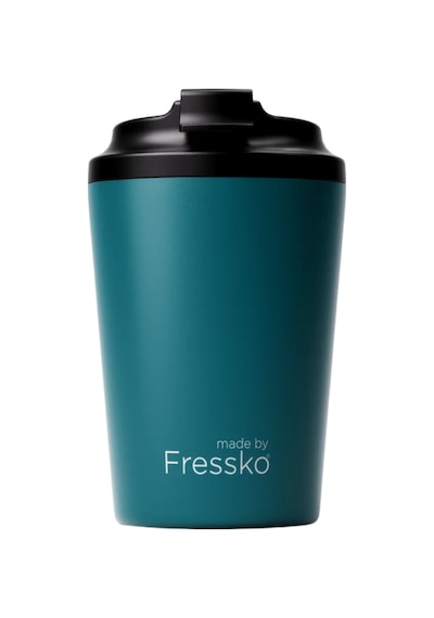 Made By Fressko Camino Yeniden Kullanılabilir Kahve Bardağı, Yalıtımlı Termal Kupa, 340 Ml, Zümrüt Yeşili