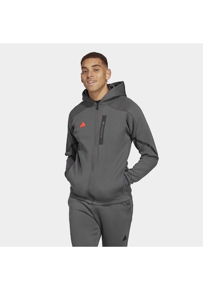 Adidas Designed For Gameday Full Zip Erkek Sweatshirt 001