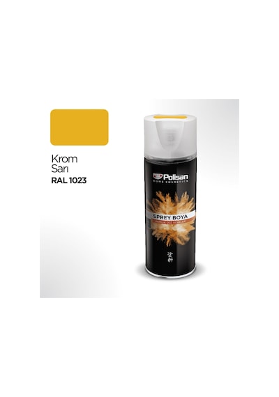 Polisan Sprey Boya Krom Sarı 400ml Ral1023