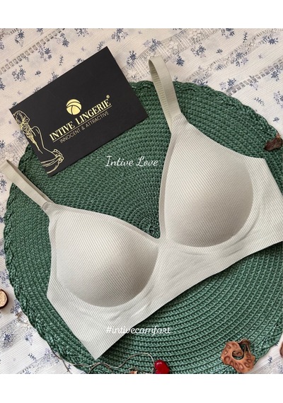 Softease V Yaka Balensiz Dikişsiz Lazer Kesim Rahat Soft Kumaştan Açık Fıstık Yeşil