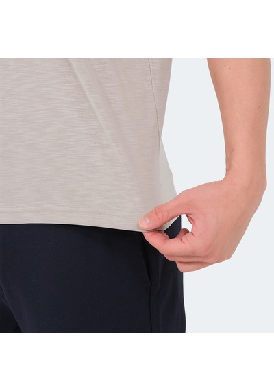 Slazenger KATSURO Erkek Polo Yaka Taş Gri Tişört