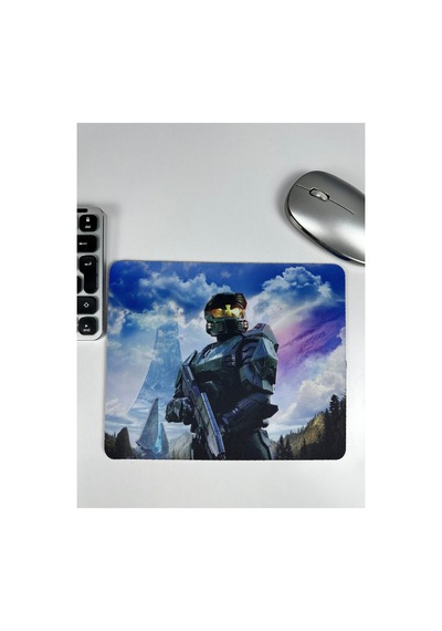 Halo Kaymaz Dikişli Kauçuk Oyuncu Mousepad V1 - 22x18 Gaming Mouse Pad Fare Altlığı