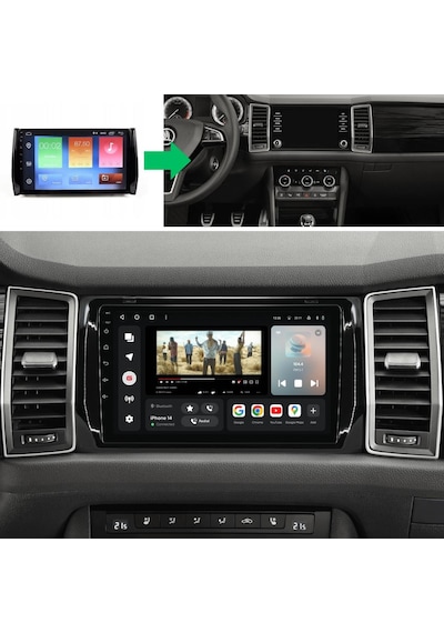 Skoda Kodiag Android Multimedya Sistemi 4-64 Clarion 2017-2020 9"