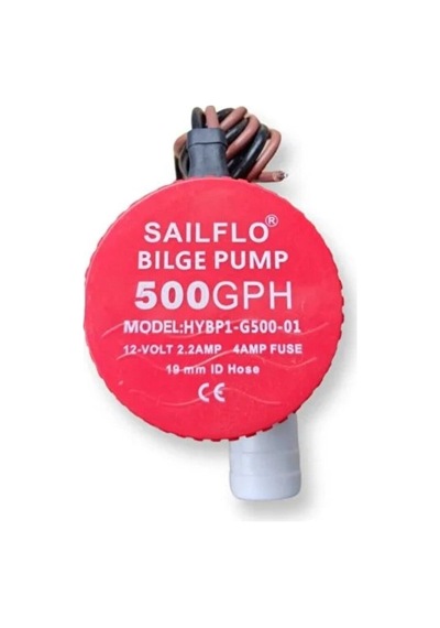 Sintine Pompası Manuel 12 Volt 500 Gph