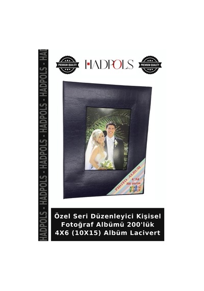 Özel Seri Düzenleyici Kişisel Fotoğraf Albümü 200'lük 4x6 10x15 Albüm Lacivert