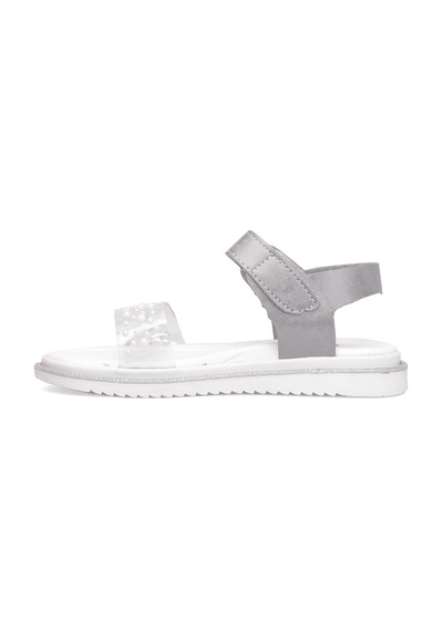 Elit Şa-f-036-25y Filet Kız Çocuk Düz Sandalet Gümüş Gümüş