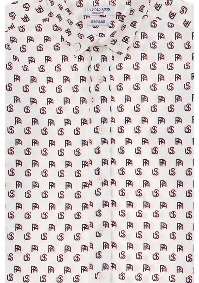 U.s. Polo Assn. Erkek Çocuk Krem Gömlek Desenli 50293508-vr071 Krem KREM