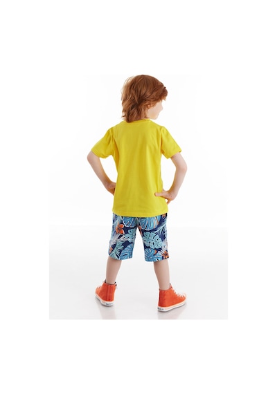 Denokids Hawai Korsan Erkek Çocuk Şort Takım Çok Renkli