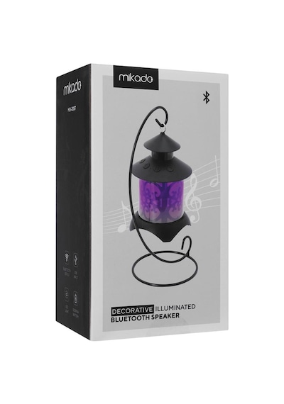 Mikado Md-20bt Siyah 5w 1200mah Bt-led Işıklı Bluetooth Hoparlör