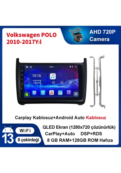 Volkswagen Polo 2010-2017 Yıl Multimedya 8-128 Gb Navigasyon