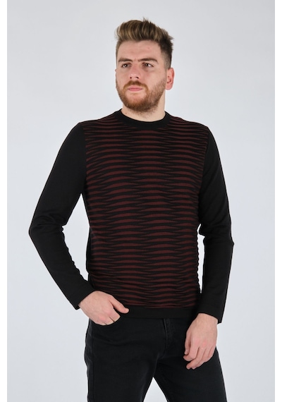 Ecer Minimalist Erkek Triko - Uzun Kol - Rahat Ve Şık Siyah