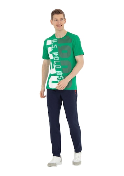 U.S. Polo Assn. Erkek Bisiklet Yaka T-shirt 1573137 Yeşil