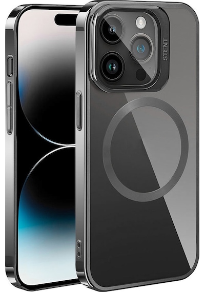 Apple Uyumlu  iPhone 15 Pro Kılıf Magsafe Wireless Şarj Özellikli Standlı Klon Kapak Kılıf