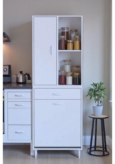 Eliusta Liora Beyaz Çok Amaçlı Banyo Dolabı 60 Cm Genişliğe Sahip 60x171x32,5 Cm Tek Sepetli 2 Raflı Dolap Beyaz Eliusta Liora Beyaz Çok Amaçlı Banyo Dolabı 60 Cm Genişliğe Sahip 60x171x32,5 Cm Tek Sepetli 2 Raflı Dolap Beyaz
