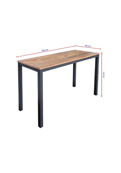 Arpelia Balkon Masası 120 X 45 Cm Antrasit Atlantik Çam