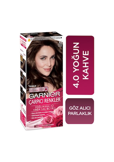 Garnier Çarpıcı Renkler Saç Boyası 4 Yoğun Kahve