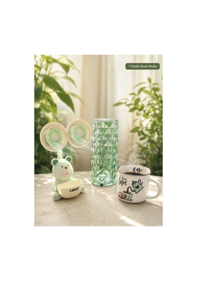 Doğum Günü, Özel Gün, Yeni İş, Sevgiliye Hediye Fincan, Kalemlik Ve Kristal Masa Lambası Premium Set