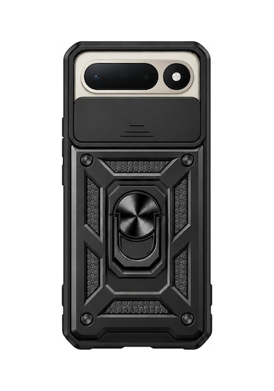 Spark 50 5g Uyumlu Stand Özellikli Sürgülü Darbelere Dayanıklı Glide Kılıf Siyah