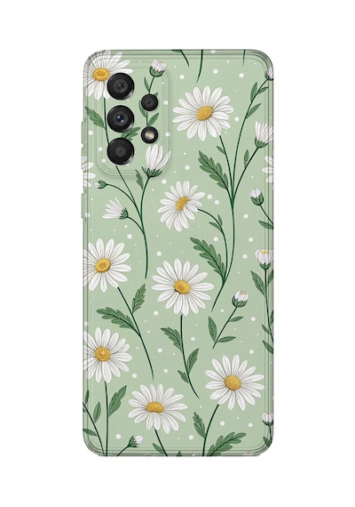 Samsung Galaxy M52 Uyumlu Baskılı Şeffaf Telefon Kılıfı Koleksiyon: Pastel Flowers 3