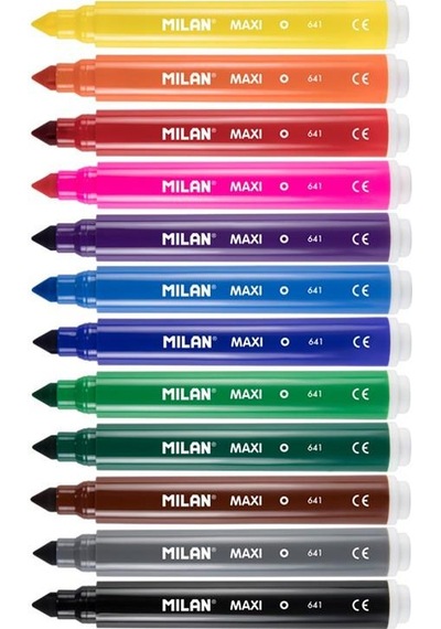 Mılan 80020 Maxı Jumbo Keçeli Kalem 12Li N11.8851