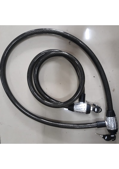 Motorsiklet Ve Bisiklet Kilit 1.5 M Vinç Halatlı 1.5M Çelik Halat N11.2186