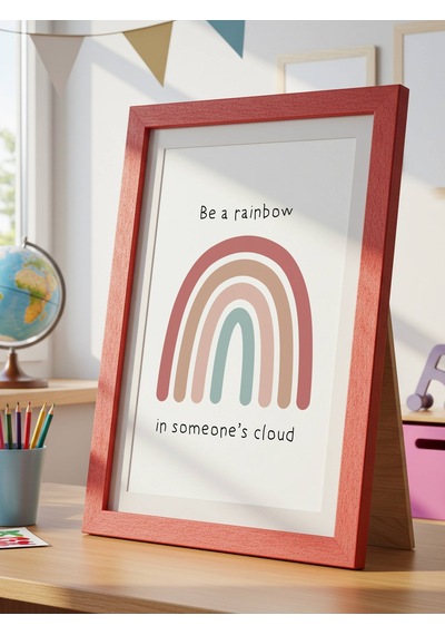Be A Rainbow Dijital Baskı Poster V1 Çerçevesiz