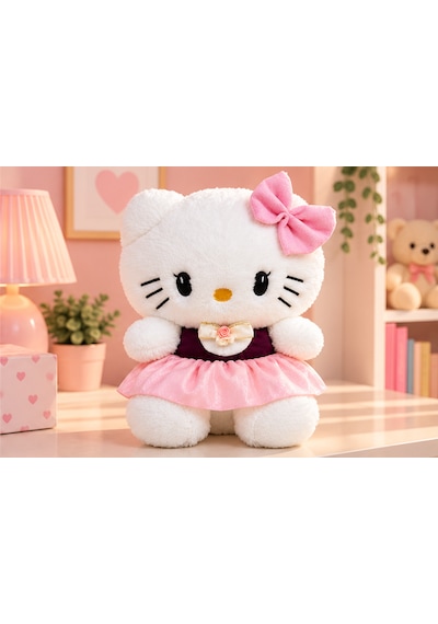 Hello Kitty 30 Cm Peluş Oyuncak Açık Pembe