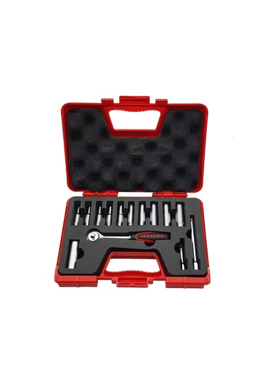 14 Parça Derin Lokma Takımı 1/4" Inç İle Pratik Kullanım