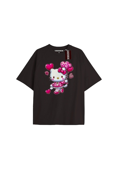Adrift Balon Kalp Hello Kitty Siyah