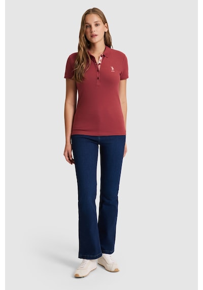 U.s. Polo Assn. Kadın Vişne Tişört Basic 50321798-vr223