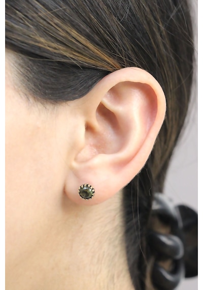 Peridot Taşlı Otantik Bayan Gümüş Küpe N11.75779