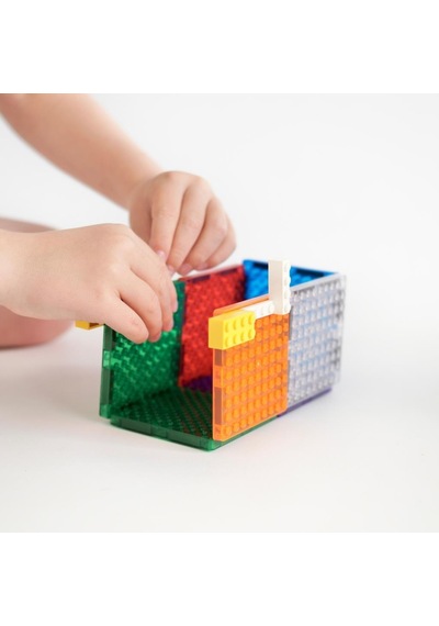 Cleverclixx Brick Tiles Pack Manyetik Bloklar, Intense 16 Parça