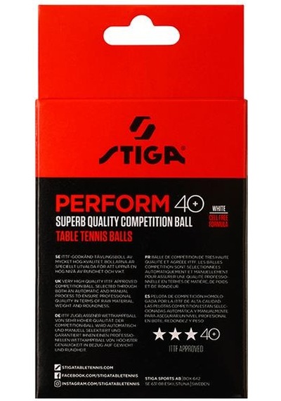 Stiga Table Tenis Ball Perform Masa Tenisi Pinpon Topu Beyaz 6lı 1113-2110-06