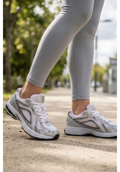 In Step Glow Retro Unisex Antrenman Ve Yürüyüş Ayakkabısı - Beyaz