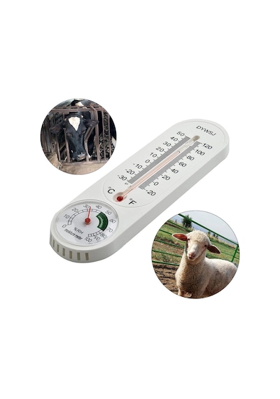 Ayt Powermaster Pm-24665 Sıcaklık Nem Ölçer Analog Termometre -20 +50 Derece Arası Ölçüm Ev Duvar Tipi