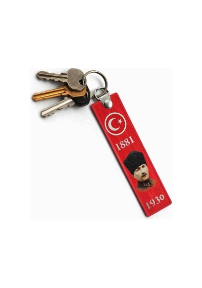 Pvc Anahtarlık Dayanıklı, Esnek Ve Uzun Ömürlü Tasarım 12 X 3 Cm Atatürk-1881 - 840169551 Atatürk-1881