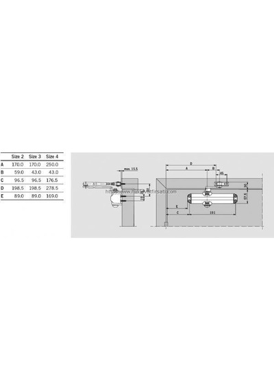 Dorma Dormakaba Ts Compact 2-4 Montaj Ayarlı Hidrolik Kapı Yayı Kapatıcı