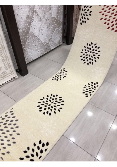 Saray Halı Samyeli 10940 Wk 80X300 Krem 3 Metre Yolluk !