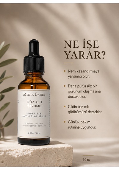 Göz Çevresi Bakım Serumu 30 Ml Squalane Ve Bitkisel Yağlarla Günlük Bakım