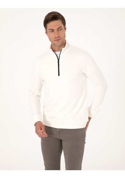Pierre Cardin Erkek Ekru Sweatshirt 50314044-vr019 Ekru