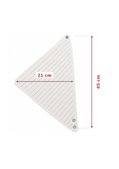 Çift Taraflı Çıtçıtlı Bebek Bandana Önlük - 1 Adet Bej - Ekru