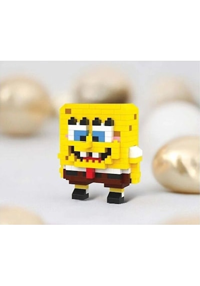 Bricks Sünger Bob Ve Patrick 2'li Set Yapboz Puzzle Hediye Masa Ü