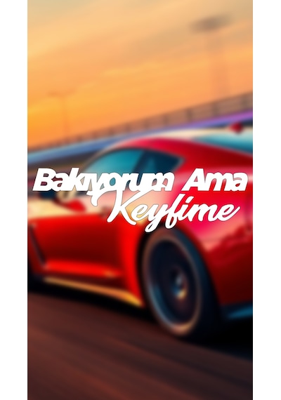Bakıyorum Ama Keyfime 20x6 Jdm Yazı Araba-motosiklet Cam Etiket Sticker Beyaz Renk Beyaz