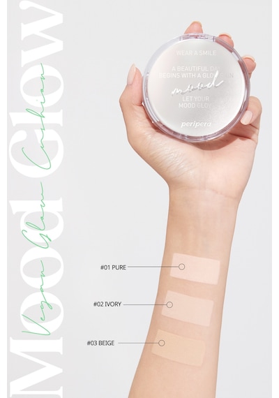 Doğal Işıltı Sağlayan Vegan Cushion Perıpera Mood Vegan Glow Cushion +refill Spf50+ Pa++++ 3 Beige 3