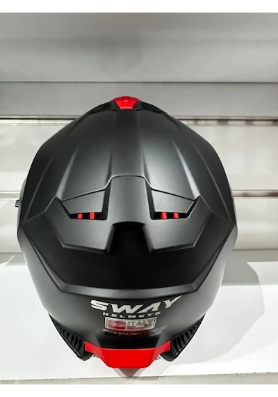 Sway Sw-865 Güneş Gözlüklü Kask Siyah Mat