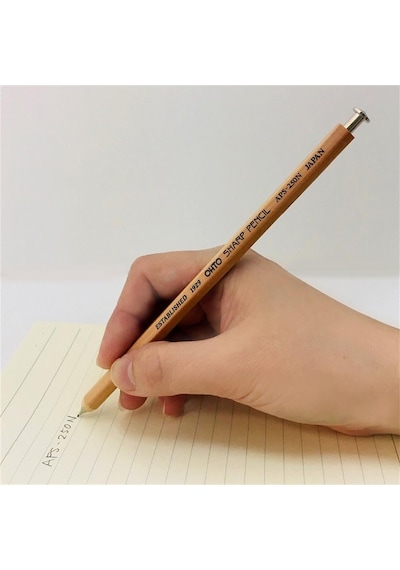 Ohto Wooden Versatil Kalem 0.5mm Naturel Aps-250n Krem